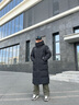 波司登（BOSIDENG）冬季极寒羽绒服90绒鹅绒谷爱凌同款男女情侣款长款连帽保暖外套 黑色8056-24 XL 175/96A 实拍图