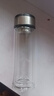 【⭐京东物流配送】高硼硅双层玻璃杯大容量泡茶杯水杯子茶水分离 【双层加厚】茶杯 350ml 1只 实拍图