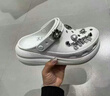crocs檀健次推荐款经典泡芙洞洞鞋|207521 白色-100 37/38(230mm) 实拍图