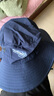 渔夫帽登山帽男夏季防晒遮阳帽女户外徒步露营帽子防紫外线太阳帽 雪山-藏蓝 均码（59以内）可定制LOGO 实拍图