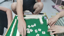 尚客诚品旅行户外手搓小麻将 30mm象牙色麻将牌144张 便携折叠桌套装 实拍图