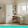 林氏家居现代简约家用小户型卧室儿童转角书桌衣柜一体组合1.2米KS2V-A 实拍图