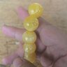 欧采妮蜜蜡手串天然无烤金绞蜜俄料妖花白花蜜鸡油黄佛珠文玩手链送礼物 15mm+ 实拍图