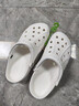 crocs卡骆驰洞洞鞋贝雅男鞋女鞋轻便耐磨一脚蹬拖鞋休闲鞋|10126 白-100 39 (240mm) 实拍图