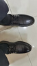 金利来男鞋商务正装皮鞋男士鞋子透气系带头层牛皮小码大码 黑色 43 实拍图