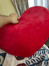 创意红色爱心毛绒抱枕客厅沙发靠枕结婚房情侣床上靠垫送生日礼物 红色爱心【结婚庆典喜庆款】 75厘米【面料升级 质量保证】 实拍图