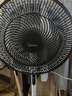 美的（Midea）电风扇家用落地扇立式节能风扇轻音低噪大风量转页扇卧室宿舍台式摇头小型电扇国家补贴 【7叶劲风 加大尺寸 遥控款】黑白SAH35BJD 实拍图