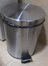 欧润哲垃圾桶脚踏带盖 5L拉丝不锈钢办公客厅卧室卫生间厨房家用缓降 实拍图