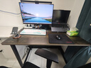舒客艺家 电脑桌台式小户型小桌子家用学习桌写字办公书桌电竞长条桌子 灰纹黑架单桌100*60*74 加固电脑桌 实拍图