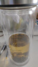 富光玻璃杯双层带茶隔大容量水杯 高档商务泡茶杯 高硼硅杯子500ml 实拍图