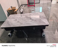 欧乐派可移动升降茶几餐桌两用小户型方形家用多功能折叠岩板伸缩秒变桌 120*60【玻晶奢石】天山暮雪-4抽 实拍图