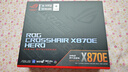 ROG CROSSHAIR X870E HERO主板 支持 CPU 9900X3D/9950X3D/9800X3D (AMD X870E/socket AM5) 实拍图