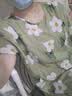 棉绸睡裙女夏薄款2025新款睡衣韩版甜美少女网红家居外穿裙子QM 绿底小花2301 均码 (90-140斤内穿) 实拍图