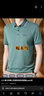 啄木鸟（TUCANO）短袖t恤男士夏季商务休闲纯色polo透气百搭上衣男装抹茶绿3XL 实拍图