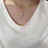 中国黄金（CHINA GOLD）四叶草铂金项链女款白金钻石轻奢吊坠情人生日礼物马年本命年礼物 18K金四叶草吊坠【白-赠银雪花链+中金礼盒】 实拍图