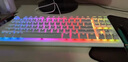 CHERRY樱桃MX1.1雪原极光 机械键盘 游戏键盘 悬浮式无钢结构 87键有线键盘 RGB灯效 电脑键盘 白色 红轴 实拍图