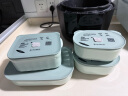 北鼎陶瓷猪猪饭盒便携保鲜盒上班族学生带饭餐盒蒸锅烤箱15cm浅衫绿 实拍图