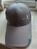 花花公子（PLAYBOY）帽子男士加长棒球帽半网透气鸭舌帽女旅行防晒遮阳太阳帽 灰色【加长帽檐】 实拍图