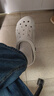 卡骆驰crocs洞洞鞋贝雅男鞋女鞋轻便耐磨一脚蹬拖鞋休闲鞋|10126 白-100 36 /37(220mm) 实拍图