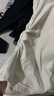 独束大码女装简约百搭圆领T恤女春装新款微胖mm经典圆领正肩上衣 咖撞黑色 XL (尺码：3) 实拍图