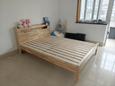 沃尔福 全实木床现代简约橡木双人床北欧卧室多功能储物箱体床单人床 实木床【带插座】 1500mm*2000mm  框架结构 实拍图