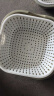 洗菜盆沥水篮八件套厨房多功能菜篮子双层漏盆 大号+中号+小号6件套颜色随机 实拍图