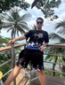 啄木鸟冰丝短袖t恤男士装夏季凉感青少年宽松运动半袖套装中短裤衣服 H30H60卡其套装 XL 建议130-150斤 实拍图
