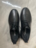 百丽情人节礼物男鞋商场同款牛皮革商务休闲皮鞋7GM01 黑色-打孔 38 实拍图
