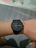 卡罗莱全自动机械表手表运动男表防水多功能时尚真皮带精钢带夜光腕表 黑面皮带 CA1069 实拍图