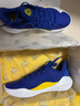 安德玛（UNDERARMOUR）库里CURRY 11男女情侣运动篮球鞋3027416 白色100 3027416-100 44.5 实拍图