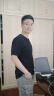 布先生春夏季短袖T恤男士纯棉小白T纯色内搭打底衫 黑色 L/175  实拍图