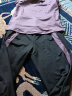 瑜味 瑜伽服女夏季网红韩版显瘦速干衣透气训练跑步健身房运动套装女 暗紫色短袖+长裤 L（建议105-118斤） 实拍图