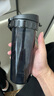 特百惠（Tupperware）茶韵500ML塑料杯男女士学生夏季运动水杯子户外便携大容量 酷炫黑 实拍图