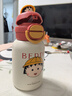 杯具熊（BEDDYBEAR）开口笑双饮盖儿童保温杯带吸管水杯316钢大容量保温壶600ML小丸子 实拍图