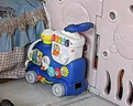 汇乐玩具小火车香蕉车儿童玩具车1-3岁婴儿玩具宝宝学步车周岁儿童节礼物 蓝色火车 实拍图