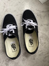 VANS范斯官方 经典款Authentic黑色经典款高街复古帆布鞋 黑色 42 实拍图