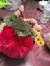 仿獭兔毛小柿子可爱书包包挂件毛绒球玩偶公仔汽车钥匙扣挂饰礼物 1个装【柿柿如意挂件】 1个装 实拍图