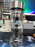 富光玻璃杯双层带茶隔大容量水杯 高档商务泡茶杯 高硼硅杯子500ml 实拍图