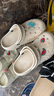 卡骆驰crocs贝雅云彩女士洞洞鞋户外休闲鞋|208186 冬日白-11S(含智必星) 35 (220mm) 实拍图
