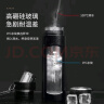 恩尔美（nRMEi）防摔玻璃杯大容量水杯男士智能双层便携耐高温茶水分离泡茶杯子 【提绳+茶仓款】睿智黑750ml 实拍图