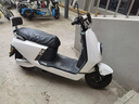 立马【CCTV大国品牌】电动摩托车H8 高速续航58KM1500W电机72V20Ah铅酸电池电动车 梦幻白 实拍图