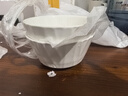 陶瓷米饭碗家用饭碗釉下彩小汤碗纯白早餐碗琉璃小碗 竹月4.5英寸碗4只【超划算】 实拍图