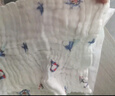 洁丽雅纯棉6层纱布小毛巾3条卡通海洋印花童巾口水巾新生婴儿洗脸洗澡巾 实拍图