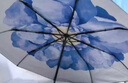 蕉下（beneunder）防紫外线遮阳伞三折双层黑胶晴雨伞防晒伞BM664蓝铃 实拍图