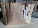 时光一百（TIME100）托特包复古高级单肩大容量通勤包时尚休闲百搭女包生日礼物送女友 鎏金月光金【可放14寸电脑】 实拍图