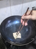 章丘铁锅手工锻打铁锅无涂层物理不粘锅炒锅木把圆底炒菜锅厨房好物轻音 标准版古法原色(未干烧） 30cm 实拍图