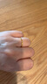 周六福（ZLF） 黄金戒指女足金创意波纹素圈戒指车花细圈个性指环 计价 9号 - 0.64g 实拍图