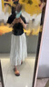白色半身裙女春夏季2024新款高腰显瘦a字长裙芭蕾气质蓬蓬蛋糕裙 白色 【常规款】 L 【111-125斤】 实拍图
