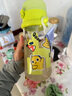 babycare儿童水杯夏季吸管杯学饮杯免拧户外运动直饮幼儿园上学水壶-青色 实拍图