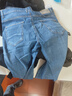 真维斯（JEANSWEST）牛仔裤男2025夏季青年男士宽松直筒长裤弹力休闲长裤蓝色薄款34 实拍图